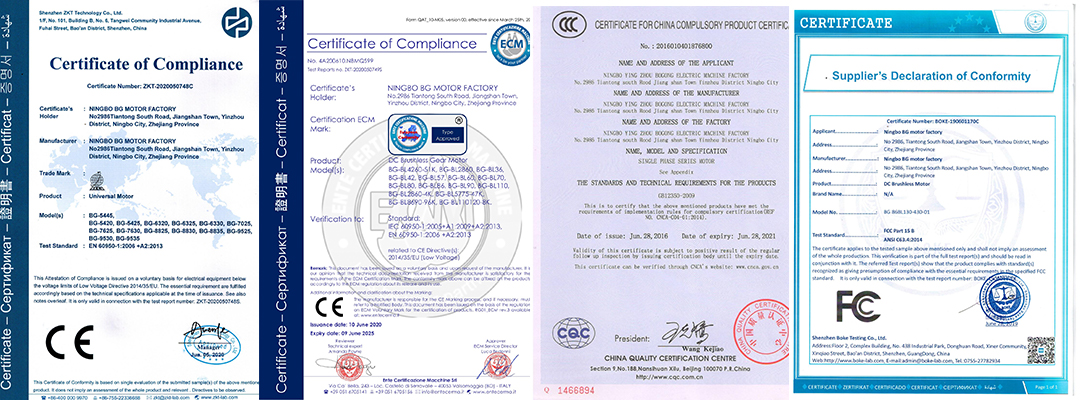 certification bgmotor