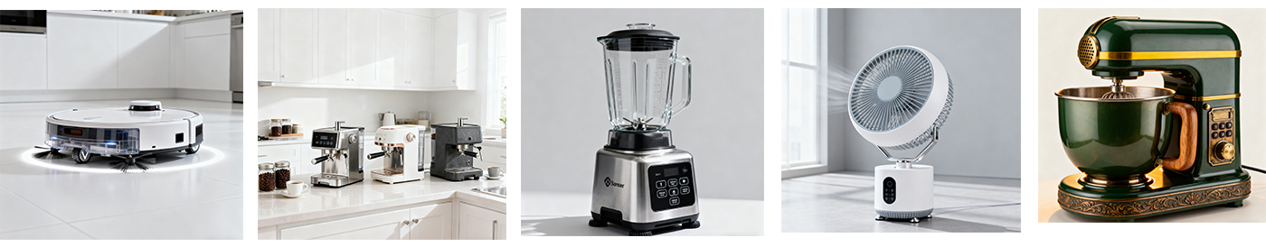 moteurs d'appareils électroménagers à faible bruit